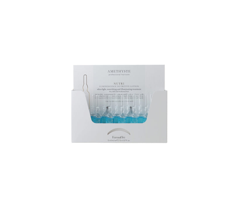 FarmaVita Nutri Lotion vials — professional hair treatment and scalp care collection at FarmaVita Canada