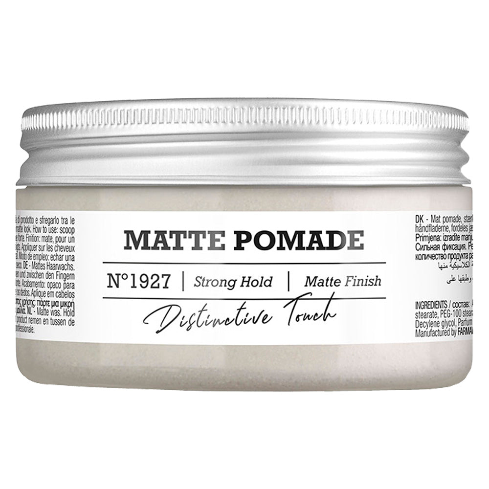 Amaro Matte Pomade 100ml by FarmaVita Italy — professional strong hold matte finish pomade for barbers and salons, wholesale at Beauty Canada