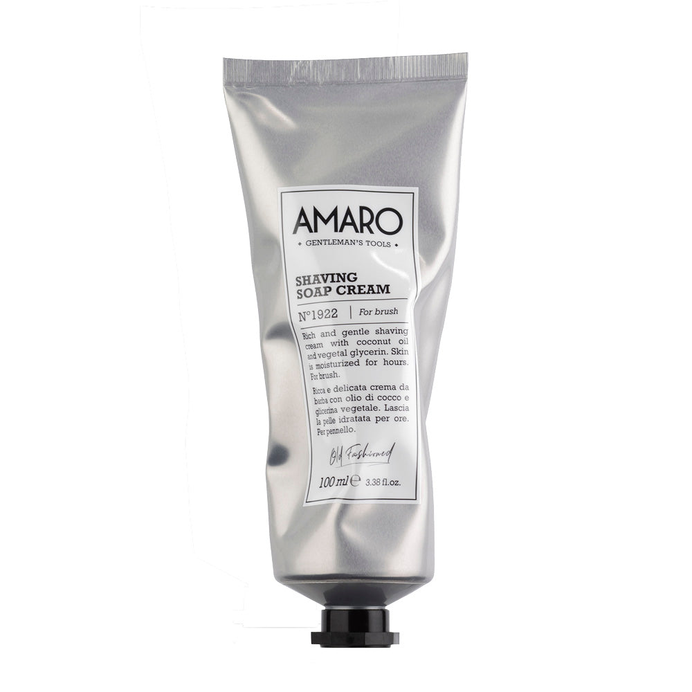 Amaro Shaving Soap Cream 100ml by FarmaVita Italy — professional shaving soap cream for traditional barber wet shaves, wholesale at Beauty Canada