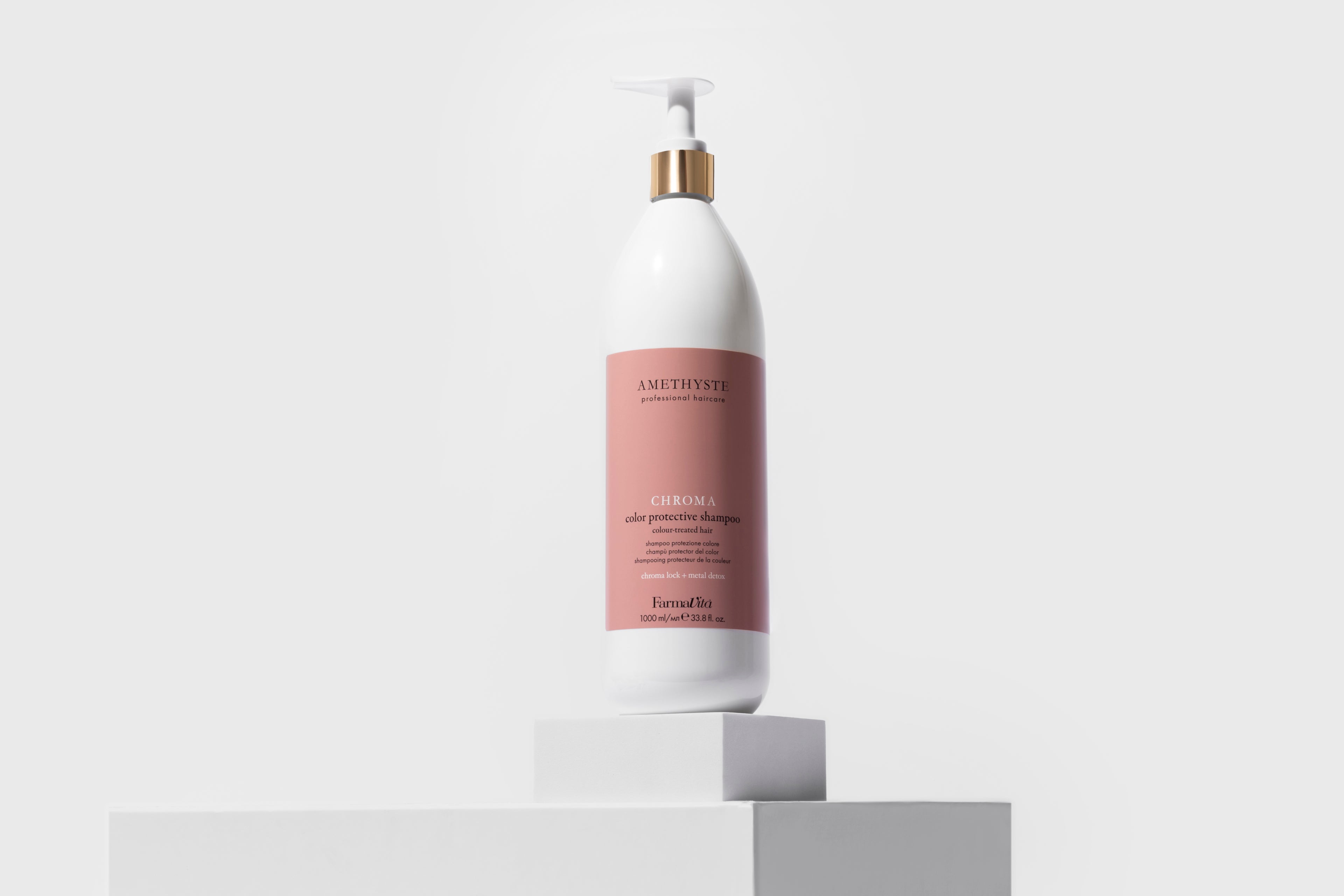 Amethyste Chroma Color Protective Shampoo 1000ml alternative product view — FarmaVita professional colour care, Beauty Canada authorized Canadian distributor