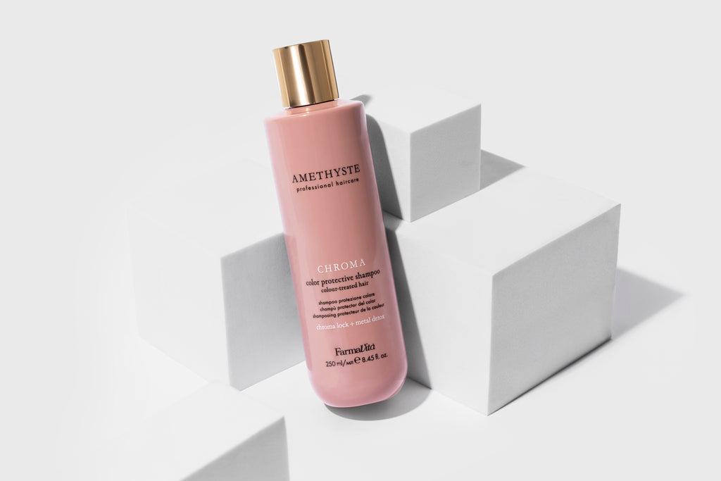 Amethyste Chroma Color Protective Shampoo 250ml alternative product view — FarmaVita professional colour care, Beauty Canada authorized Canadian distributor