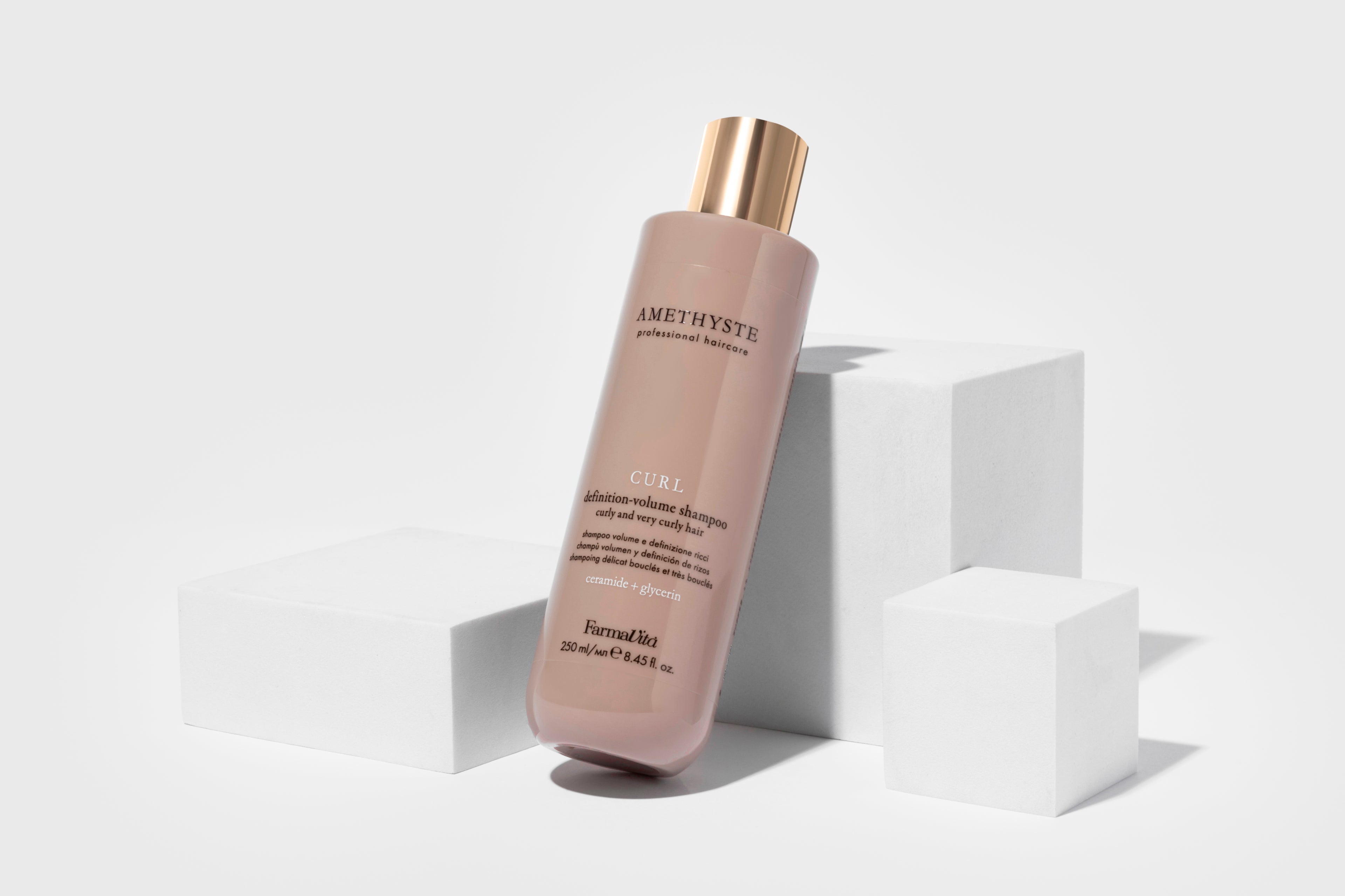 Amethyste Curl Definition Volume Shampoo 250ml alternative product view — FarmaVita professional curl care, Beauty Canada authorized Canadian distributor