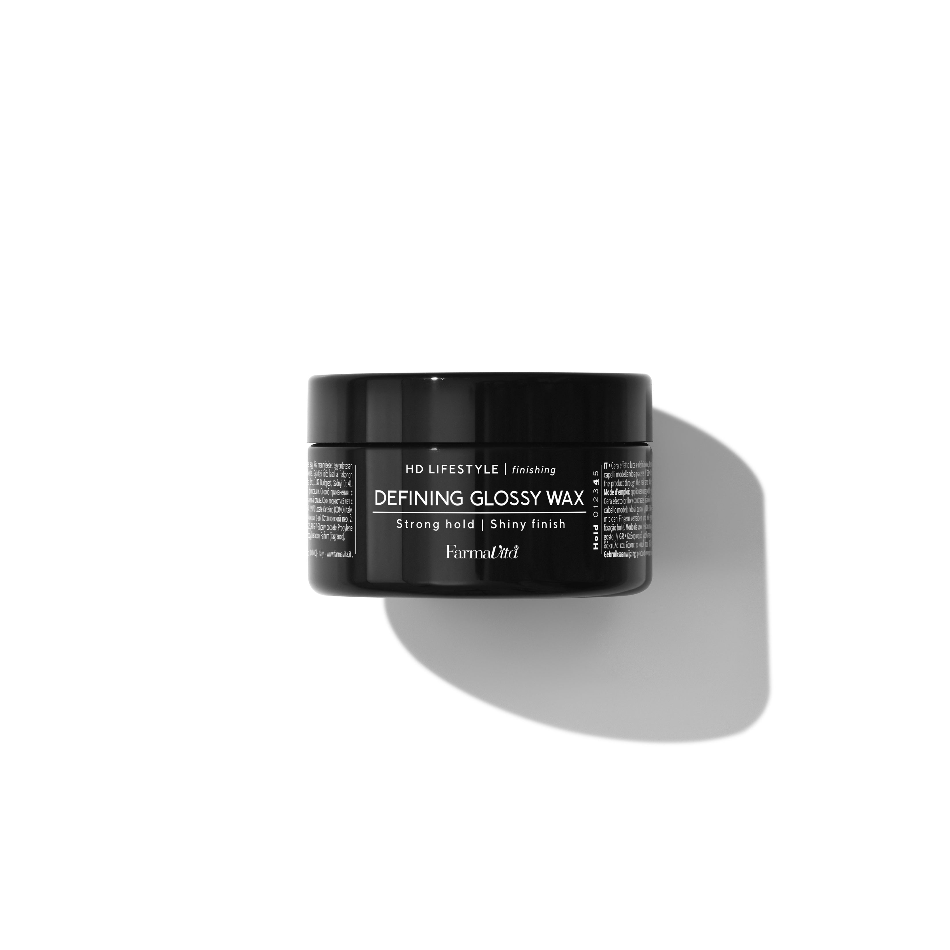 HD Life Style Defining Glossy Wax 100ml by FarmaVita Italy — professional strong-hold glossy defining hair wax, wholesale at Beauty Canada