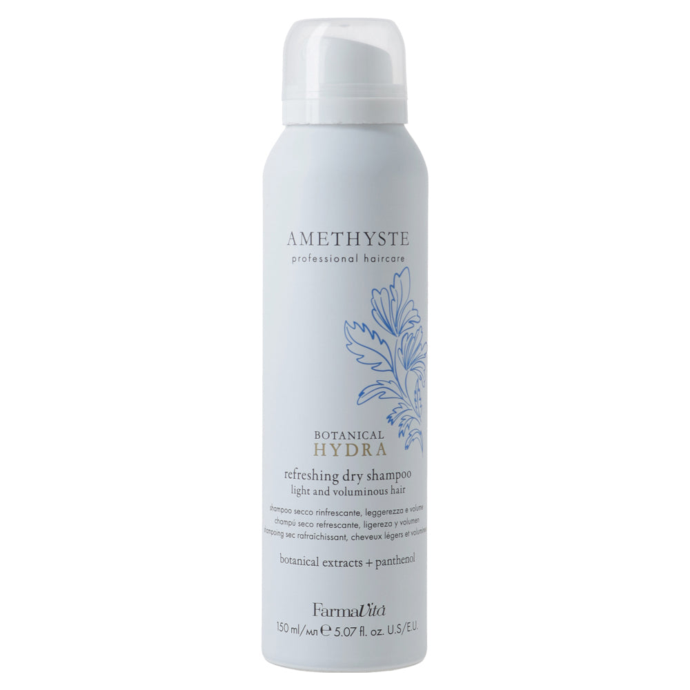 Amethyste Botanical Hydra Refreshing Dry Shampoo 150ml by FarmaVita Italy — professional refreshing dry shampoo for between-wash days, wholesale at Beauty Canada