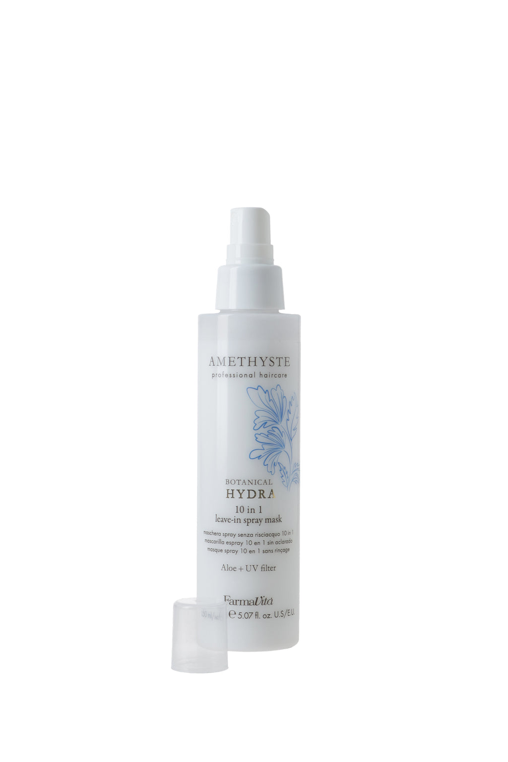 Amethyste Botanical Hydra 10-in-1 Leave-in Spray Mask 150ml alternative product view — FarmaVita professional botanical hair care, Beauty Canada authorized Canadian distributor