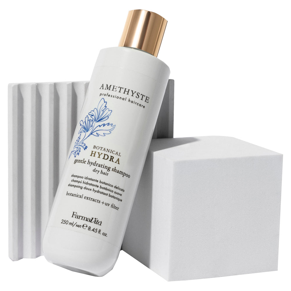 Amethyste Botanical Hydra Gentle Hydrating Shampoo 250ml by FarmaVita Italy — professional gentle hydrating shampoo for dry hair, wholesale at Beauty Canada