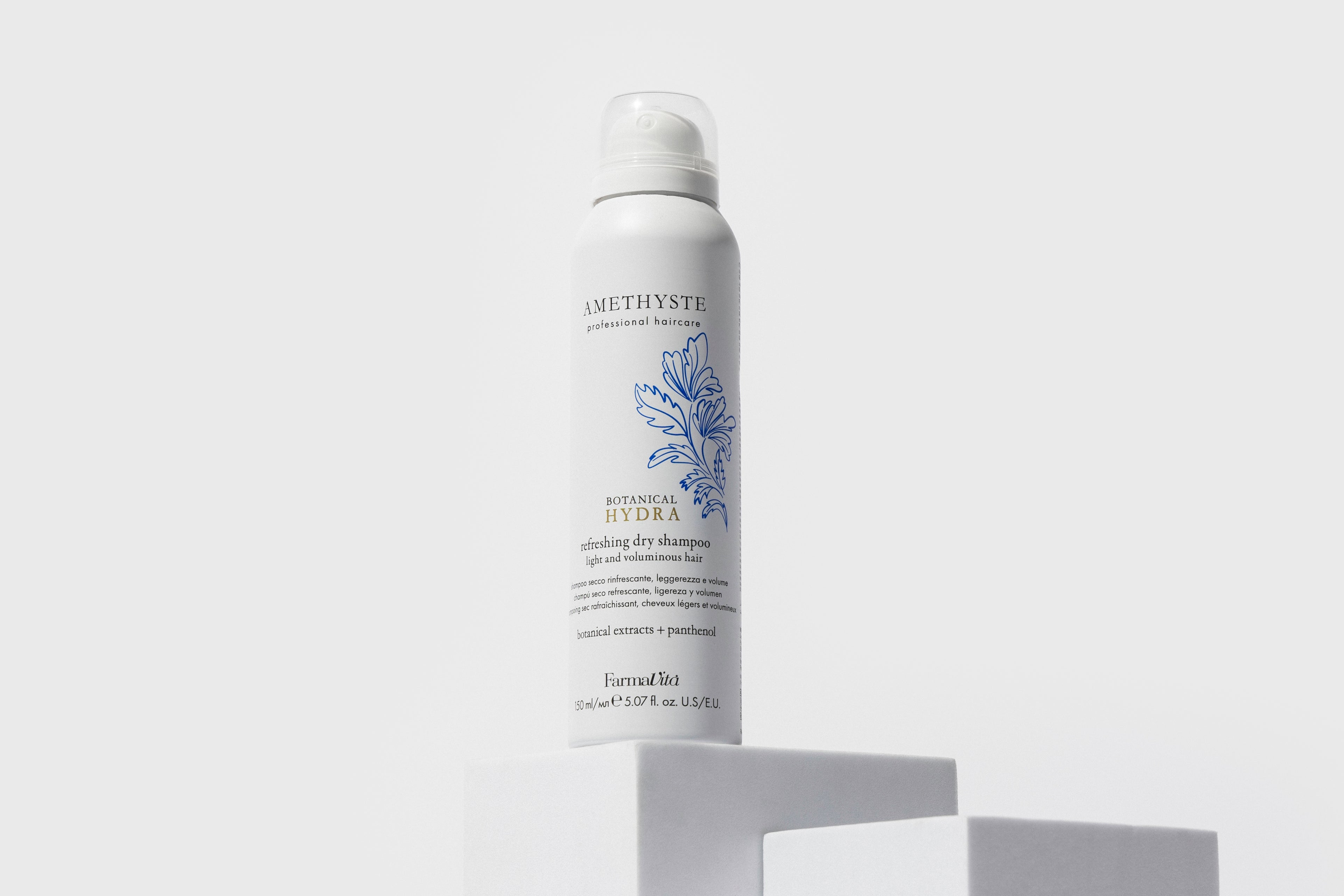 Amethyste Botanical Hydra Refreshing Dry Shampoo 150ml alternative product view — FarmaVita professional botanical hair care, Beauty Canada authorized Canadian distributor
