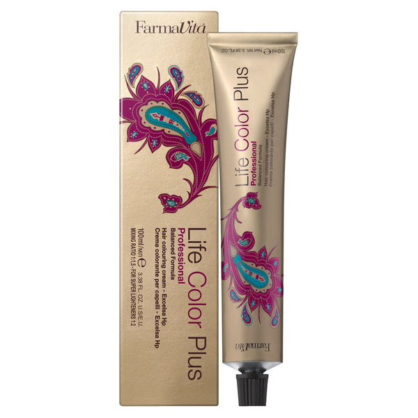 Life Color Plus Permanent Hair Color 100ml by FarmaVita Italy — professional permanent salon hair colour with grey coverage, wholesale at Beauty Canada