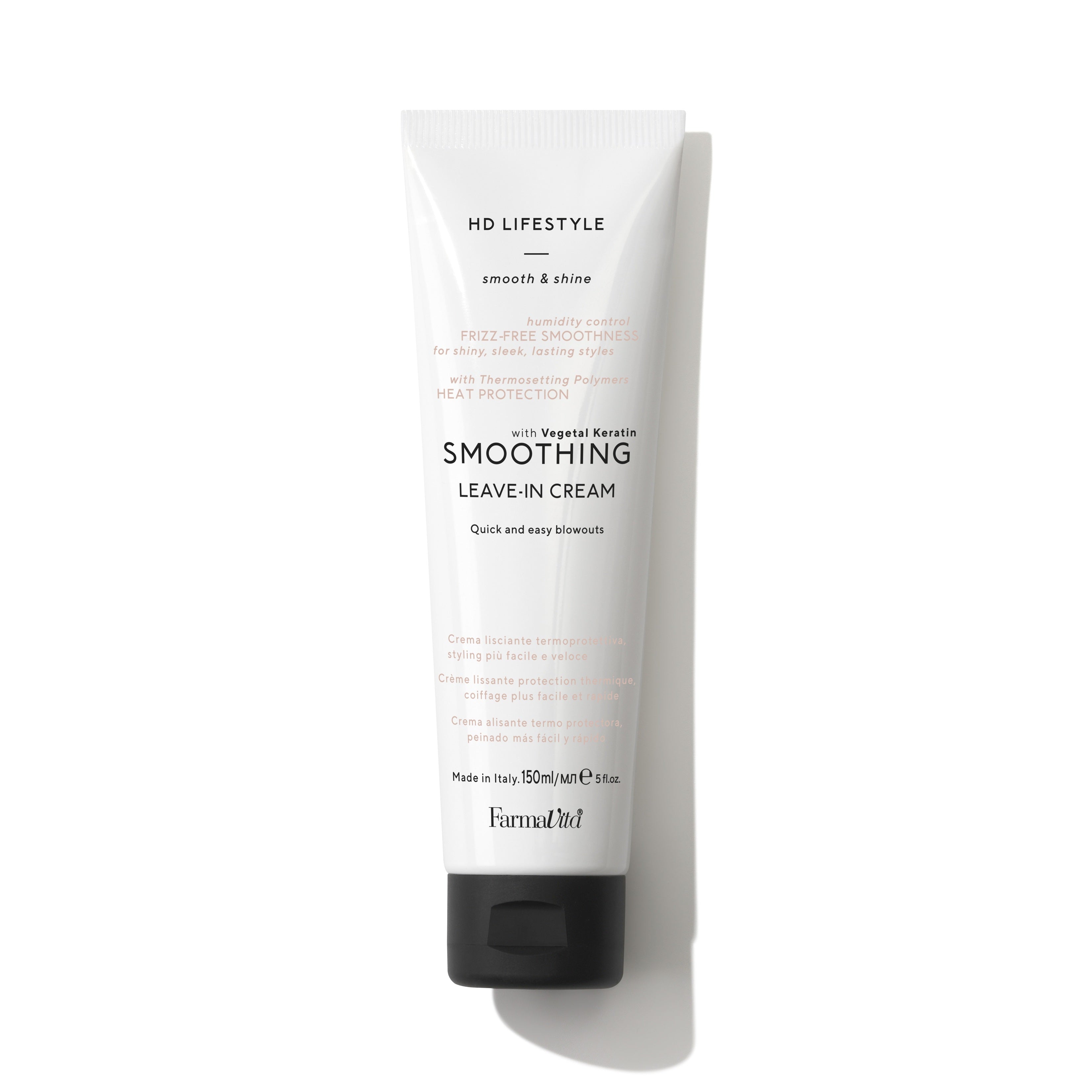 HD Life Style Smoothing Leave-in Cream 150ml by FarmaVita Italy — professional smoothing leave-in cream for frizz control, wholesale at Beauty Canada