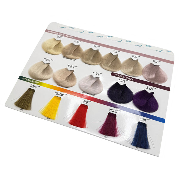 Life Color Plus Chart Addition 16 Nuances by FarmaVita Italy — professional shade chart addition for 16 new Life Color Plus nuances, wholesale at Beauty Canada