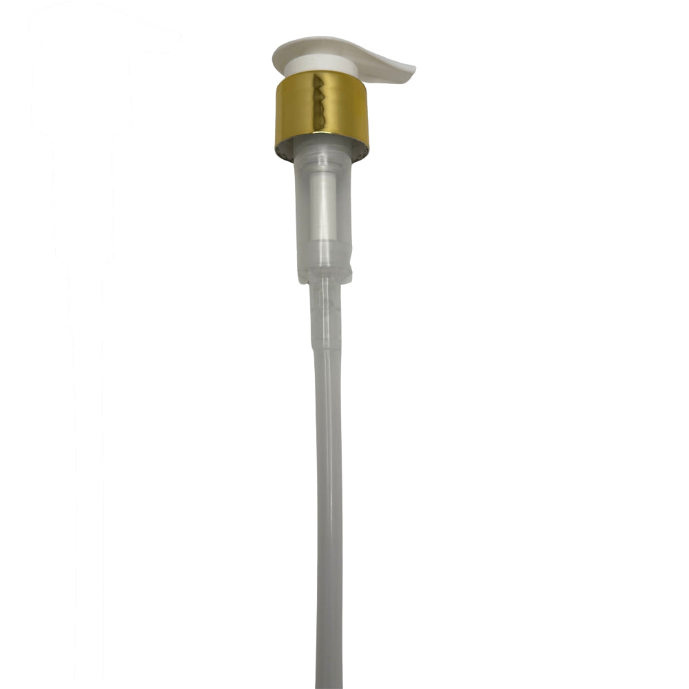 Amethyste Gold Pump by FarmaVita Italy — professional gold pump dispenser for 1000ml Amethyste back bar bottles, wholesale at Beauty Canada