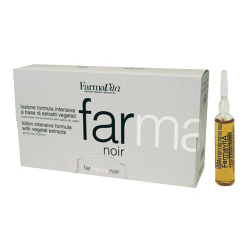 Farmavita Noir Lotion 12 x 8ml Vials by FarmaVita Italy — professional scalp treatment lotion vials for men, wholesale at Beauty Canada