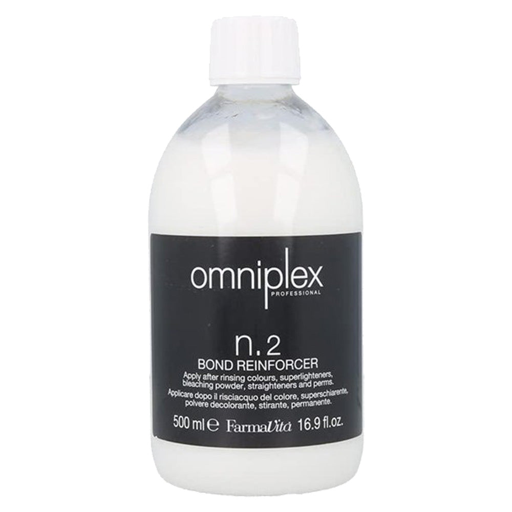 Omniplex N.2 Bond Reinforcer 500ml by FarmaVita Italy — professional in-salon bond reinforcer for damaged hair, wholesale at Beauty Canada