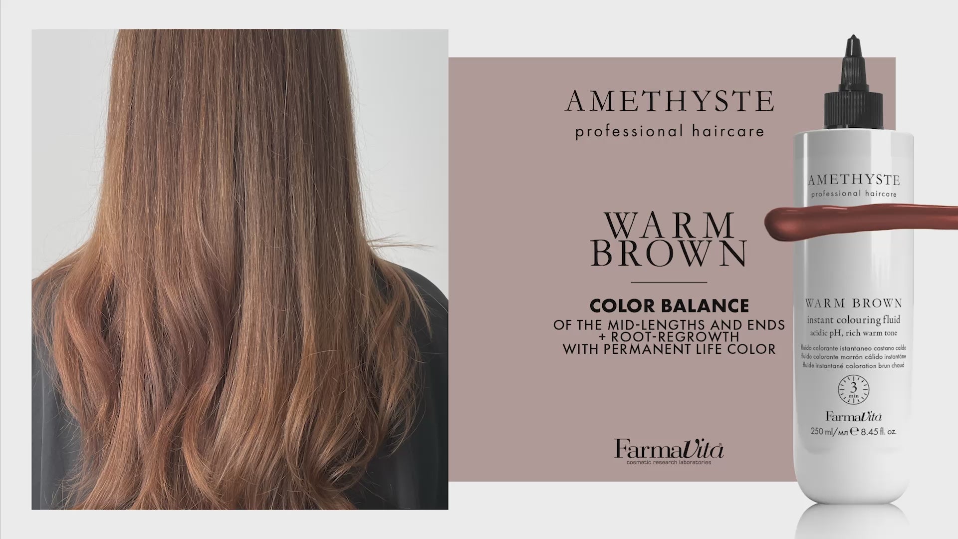 Amethyste Warm Brown Instant Colouring Fluid 250ml