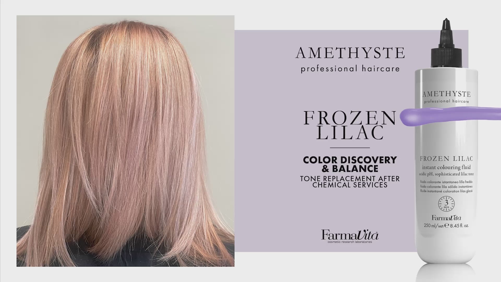 Amethyste Frozen Lilac Instant Colouring Fluid 250ml