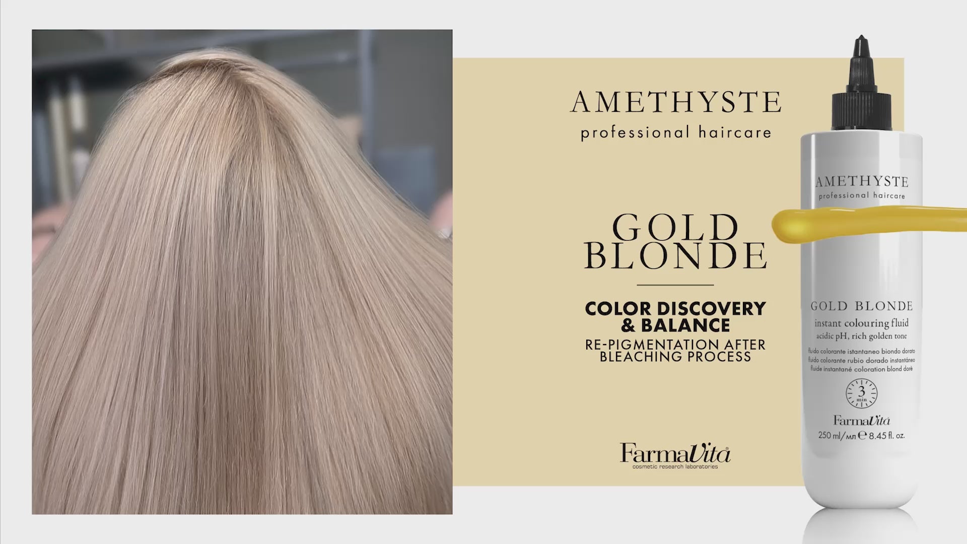 Amethyste Gold Blonde Instant Colouring Fluid 250ml